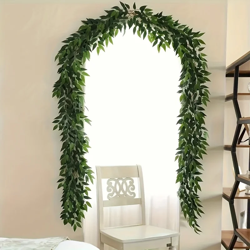 Eucalyptus Preserved - ประดิษฐ์อิตาเลี่ยน Ruscus Eucalyptus Garland Silk Willow