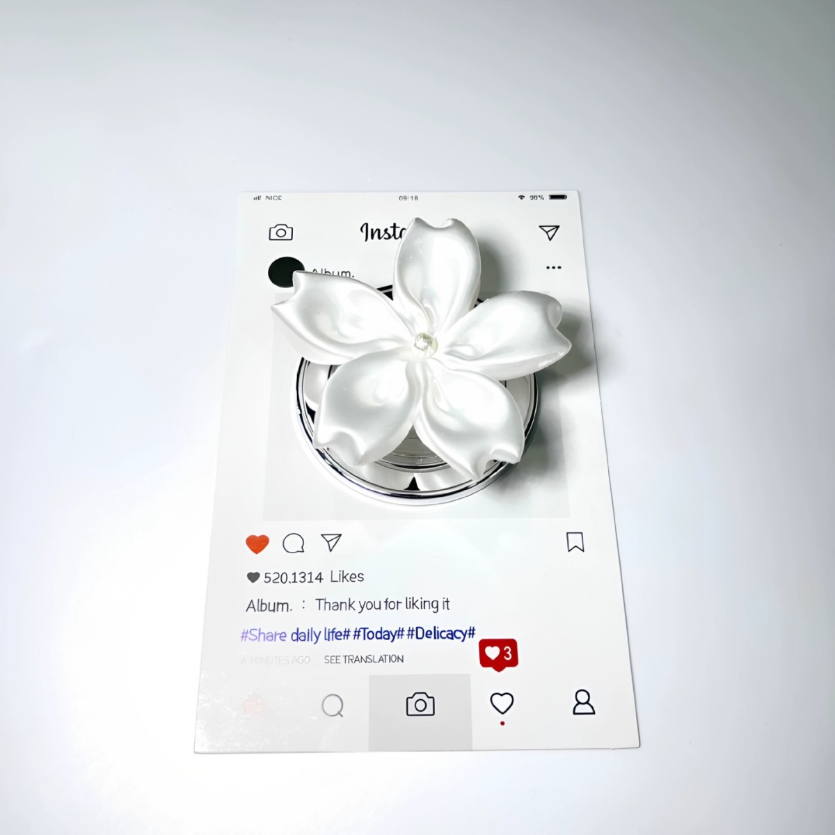 ที่จับโทรศัพท์แม่เหล็กลายดอกไม - Supply Florist บทวิจารณ์และราคา
