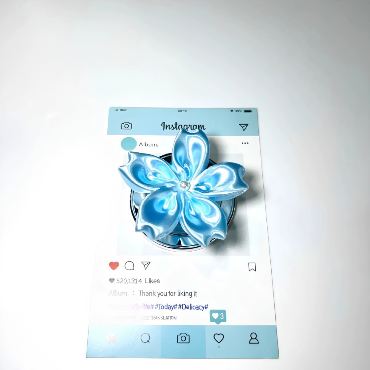 ที่จับโทรศัพท์แม่เหล็กลายดอกไม - Supply Florist บทวิจารณ์และราคา
