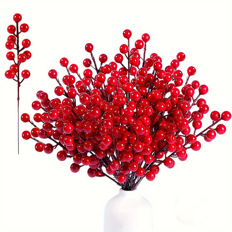 5/10/20 ชิ้น กิ่งเบอร์รี่สีแดง - Florist Supply Bulk บทวิจารณ์และราคา