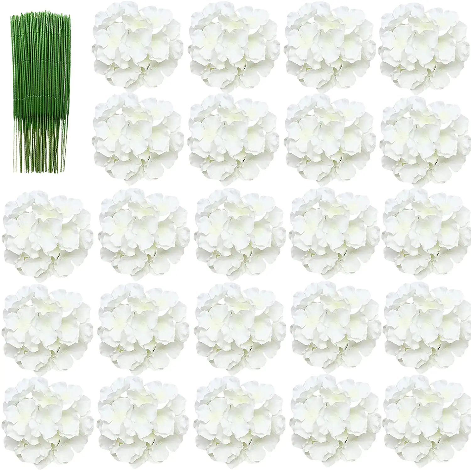 ดอกไฮเดรนเยียผ้าไหมขนาด 8 นิ้ว - Florist Supply Bulk บทวิจารณ์และราคา